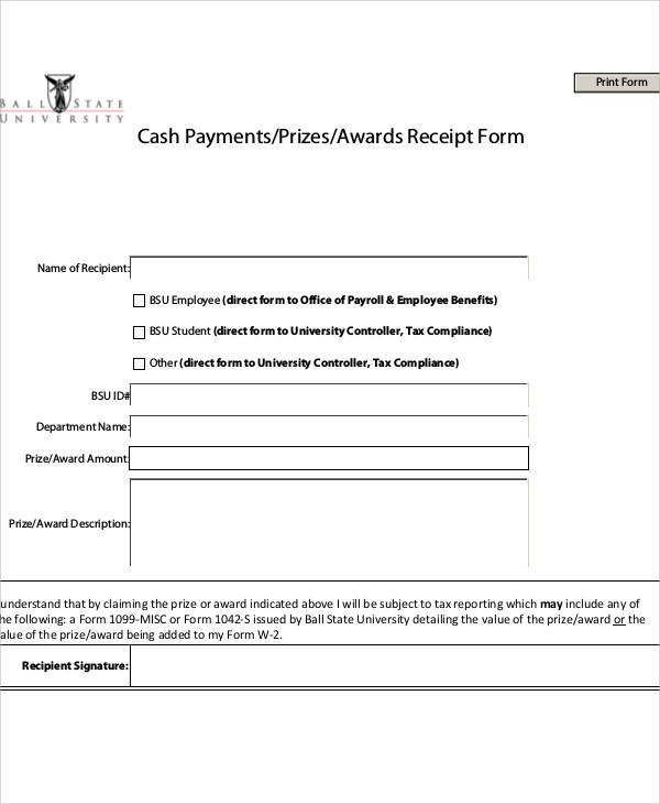 FREE 28 Printable Payment Receipts In MS Word PDF