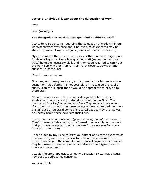 employee complaint letter to manager