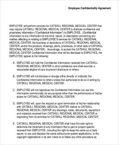 employee confidentiality agreement1