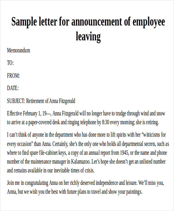 95+ Striking Reference Letter for An Employee who is Leaving the Company