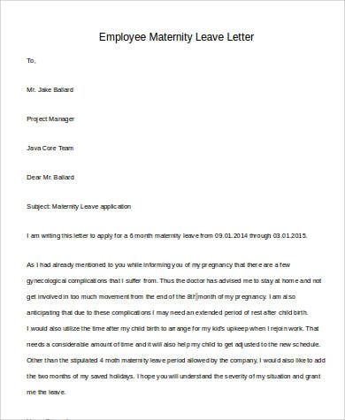 FREE Leave Letter Templates In PDF MS Word