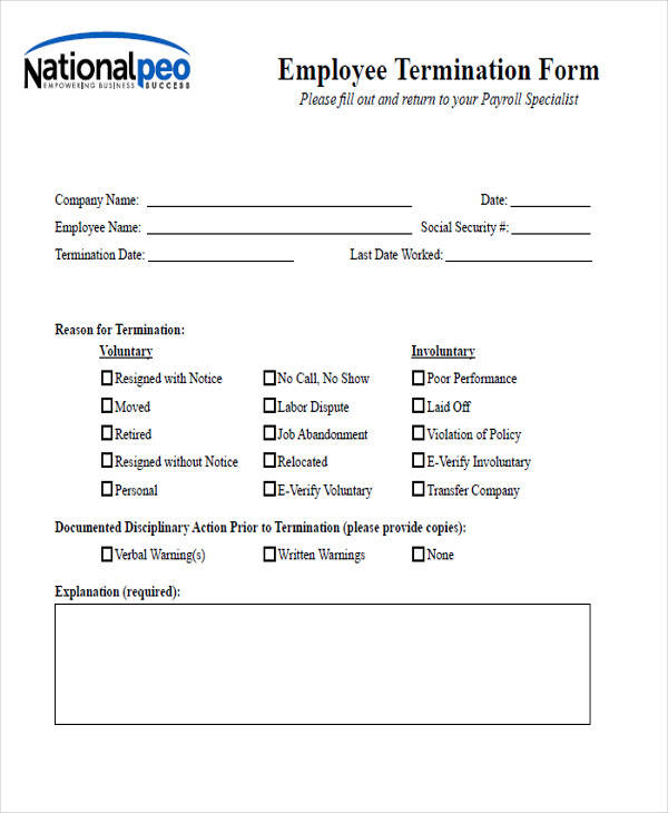 Notice Form Example