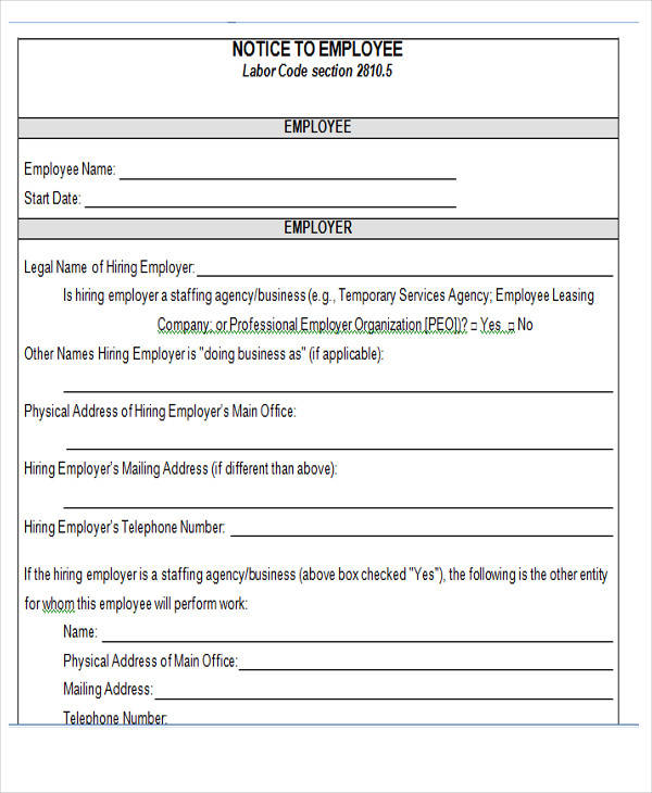 employee termination notice form2