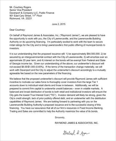 fee proposal letter example