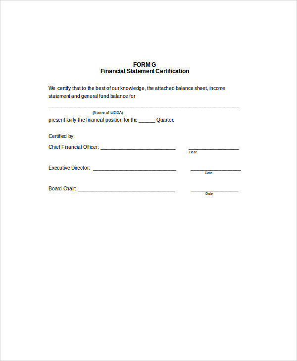 financial statement certification form1