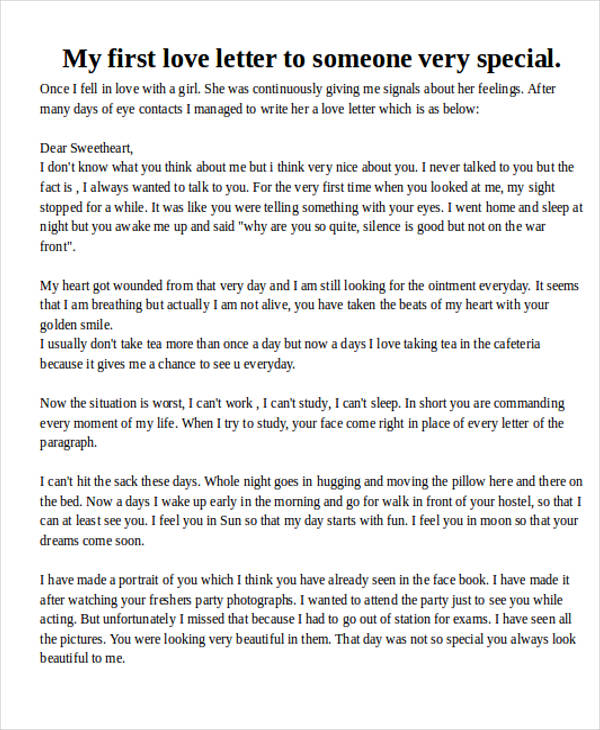 long essay for girlfriend