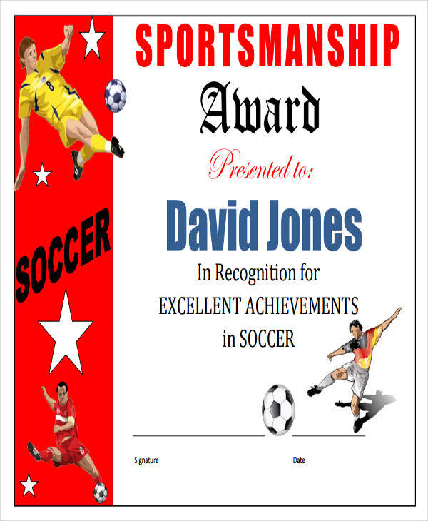 football sportsmanship award certificate1