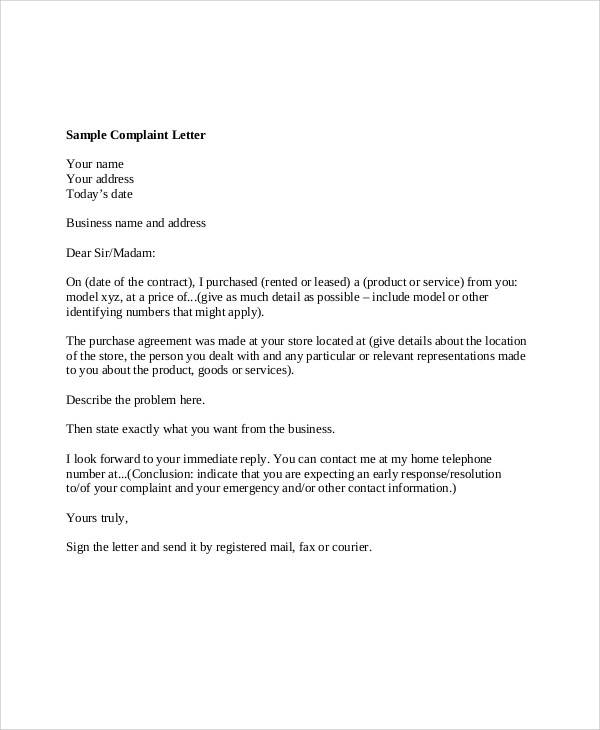 formal business complaint letter6
