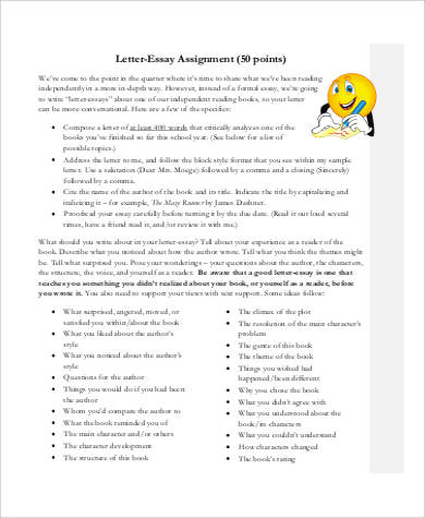 letter essays examples