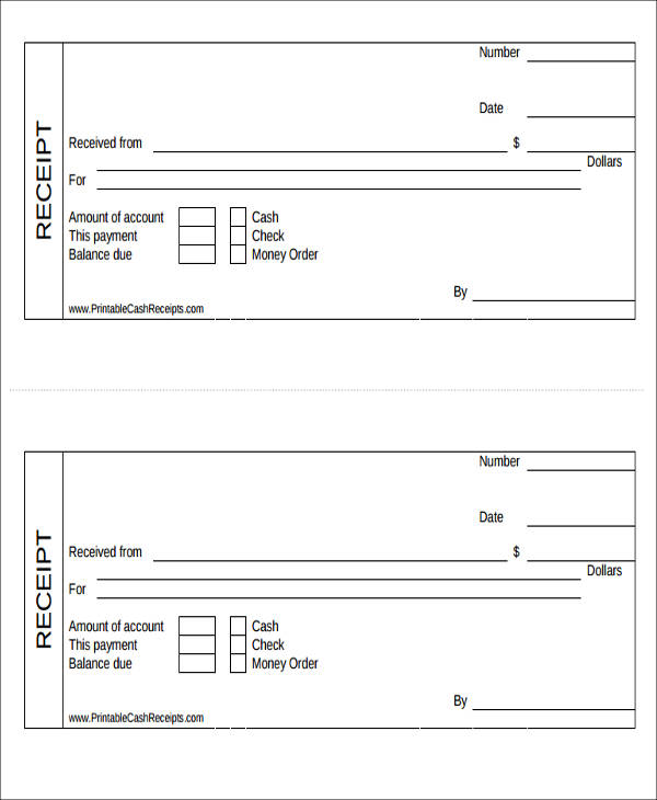 free printable bill payment receipt