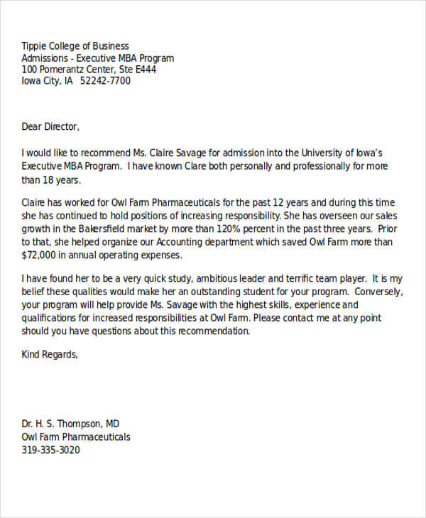 Reference Letter For Graduate School From Coworker