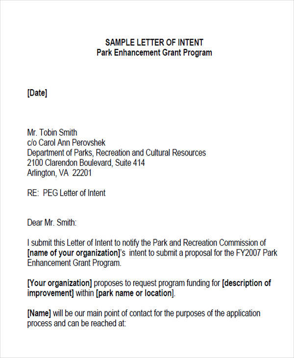 grant application letter of intent1