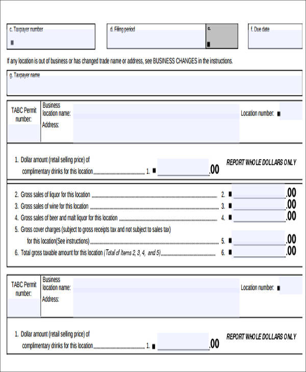 FREE 5 Sample Sales Tax Receipts In MS Word PDF