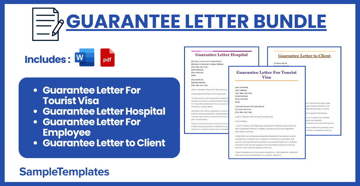 guarantee letter bundle