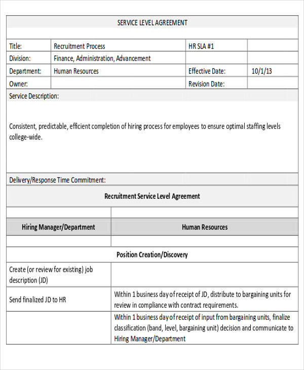 hr service level agreement1