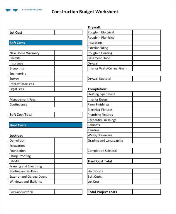 FREE 41+ Sample Budget Forms in PDF MS Word Excel