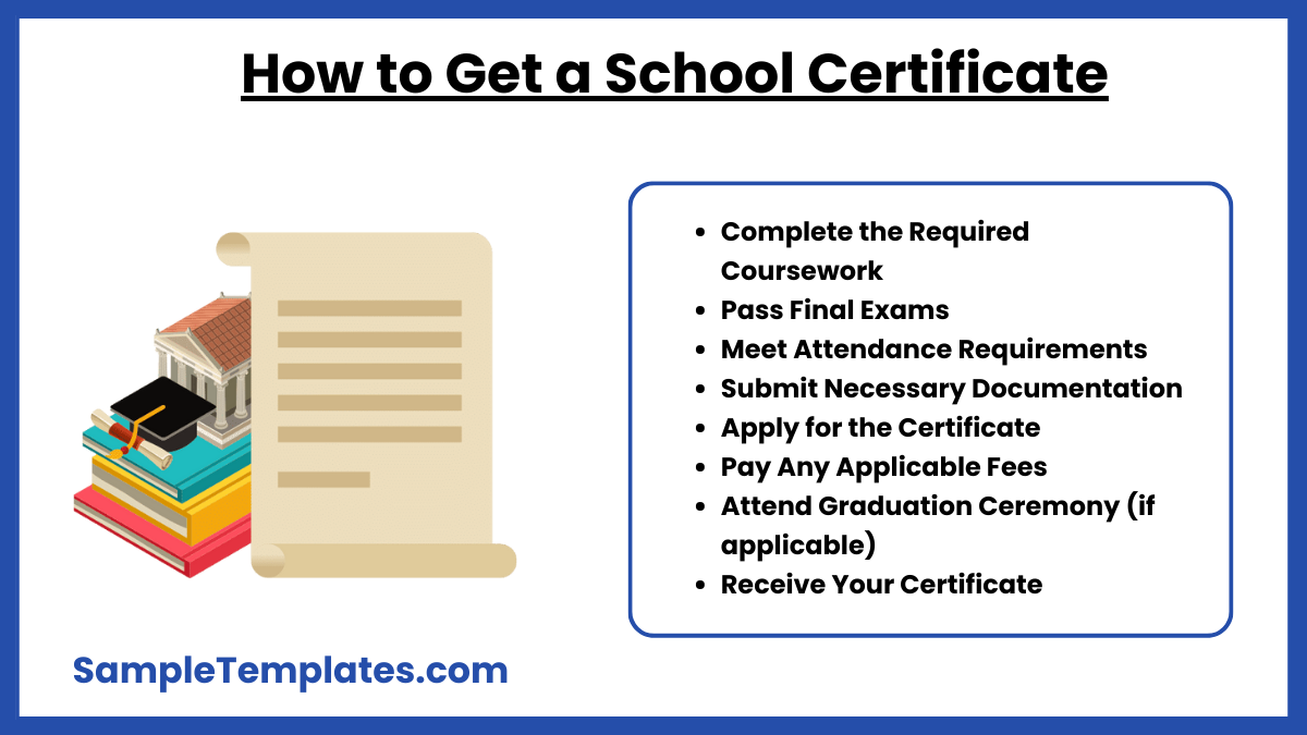 how to get a school certificate