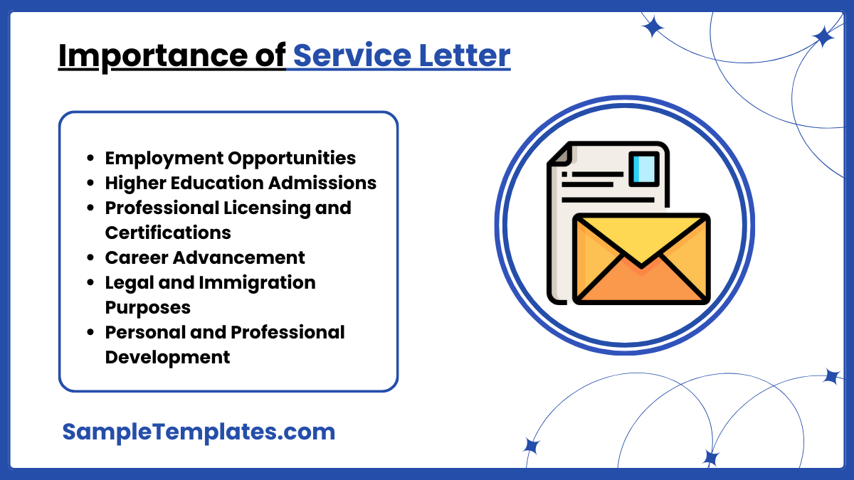 importance of service letter