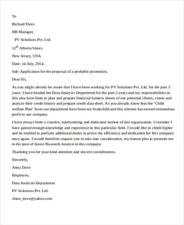 job promotion proposal letter1