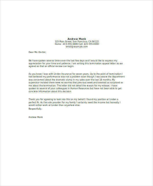 Employment Termination Letter Sample from images.sampletemplates.com