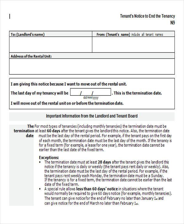 lease termination notice form2