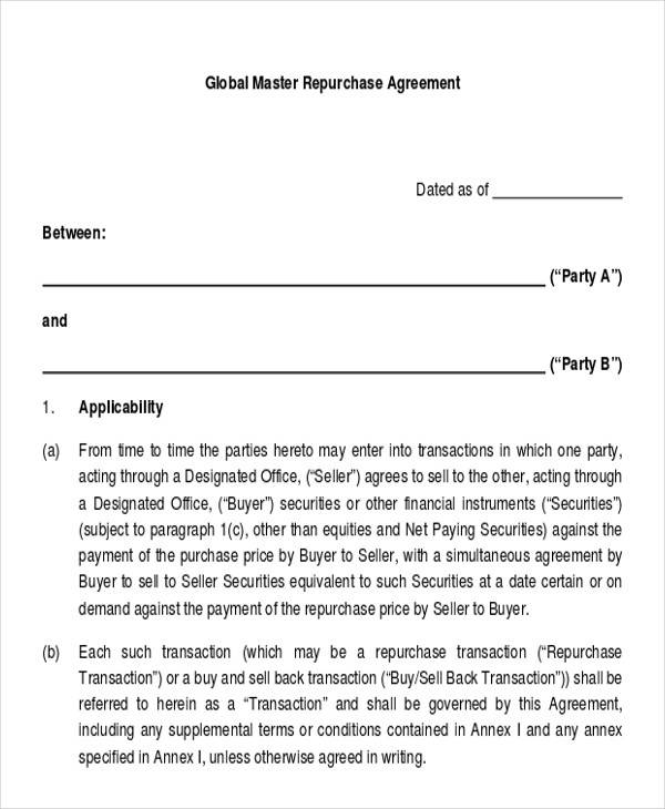 master repurchase agreement1