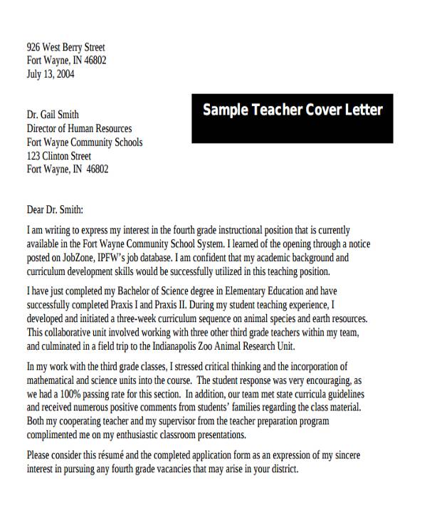  Letter Of Introduction Teacher Template 