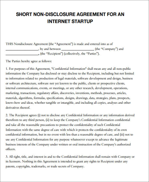 42+ Agreement Form Format  Sample Templates