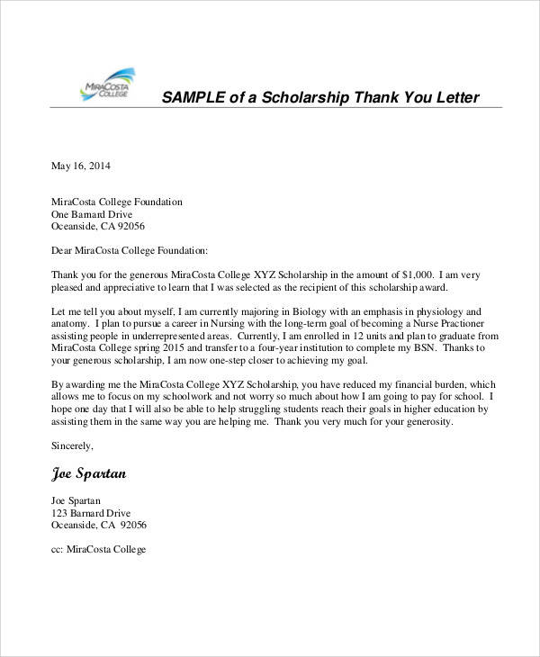 FREE 9 Nursing Thank You Letter Samples In PDF
