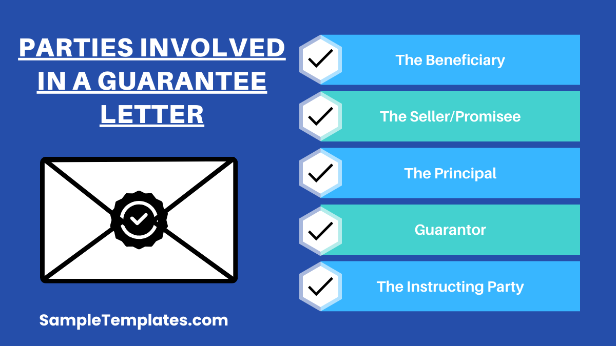 parties involved in a guarantee letter