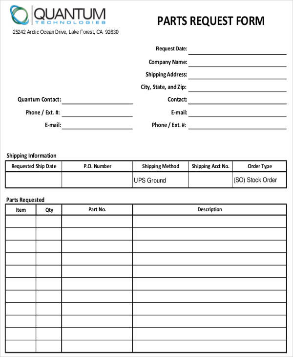 FREE 45 Requisition Forms In MS Word PDF