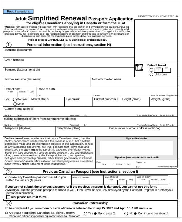 passport renewal application india