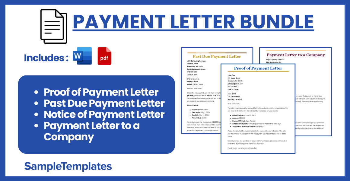 payment letter bundle