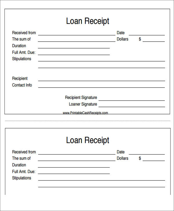 personal loan payment receipt1