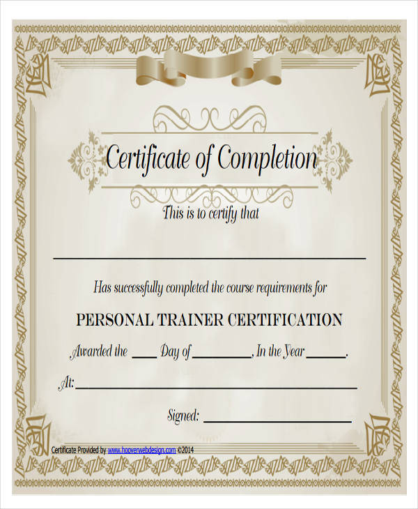 FREE 25  Training Certificates Samples Templates in PDF MS Word