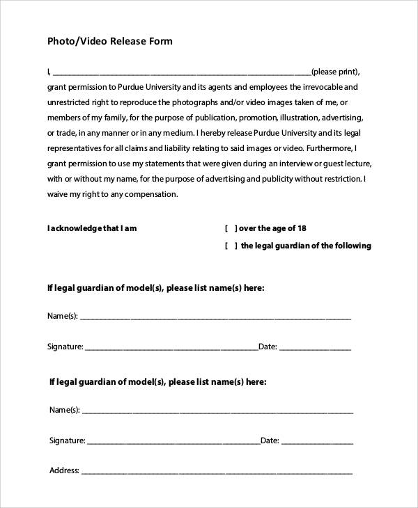 FREE 47 Printable Release Form Samples Templates In PDF MS Word