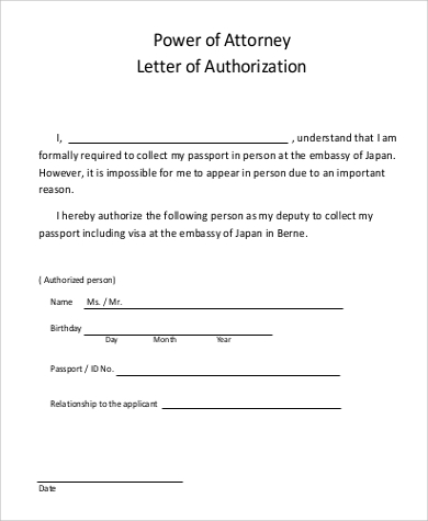 FREE 57+ Authorization Letter Samples in PDF | MS Word ...