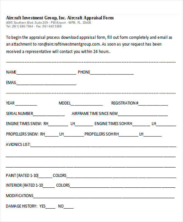 Top Vehicle Appraisal Form Templates Free To Download In Pdf Format 334
