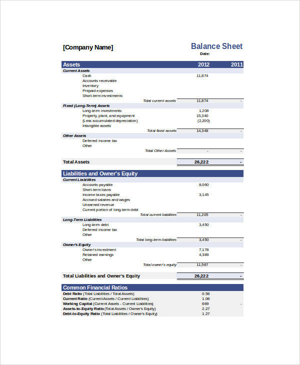 printable business accounting form