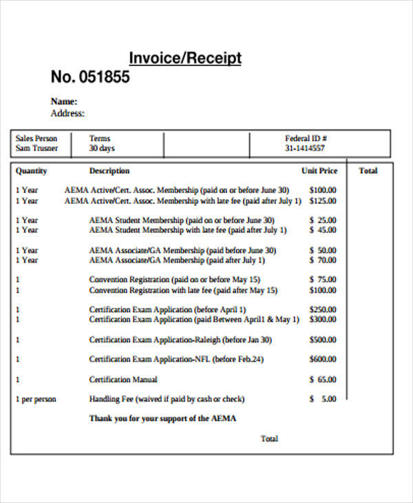 free 39 receipt forms in pdf ms word