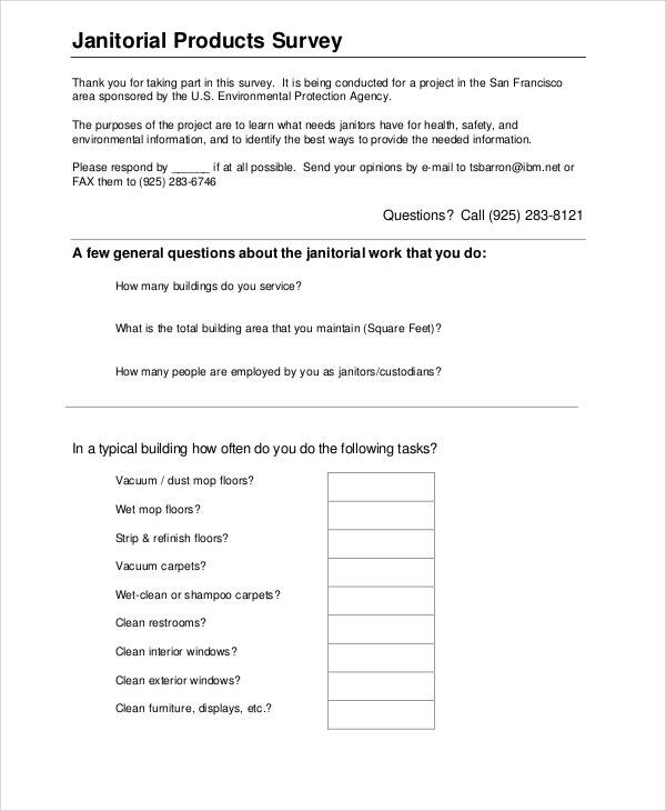 product survey form sample2