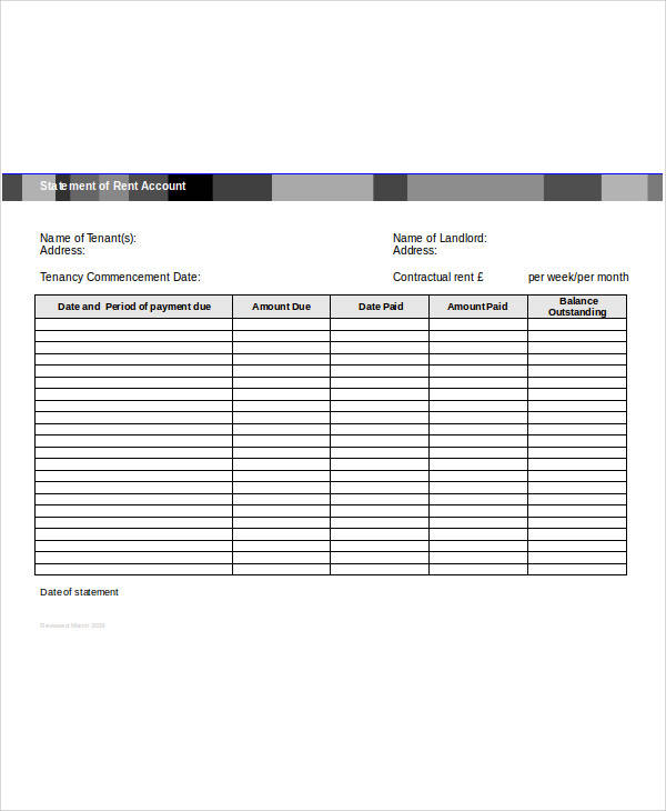 rent statement of account form1