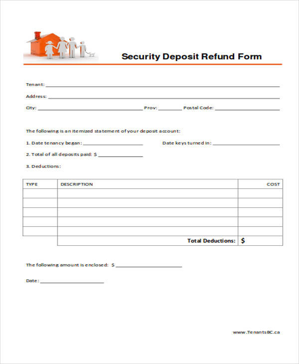 How To Write A Receipt For Rental Deposit