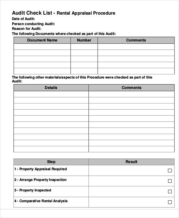 rental property appraisal form