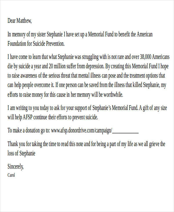 FREE 41+ Sample Donation Letter Templates in MS Word ...