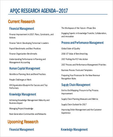 research agenda in pdf