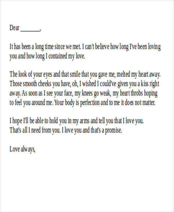 romantic short love letter