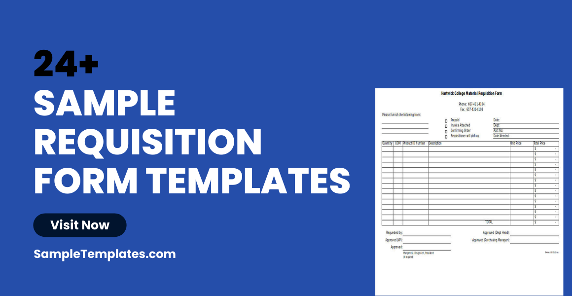 sample requisition form templates