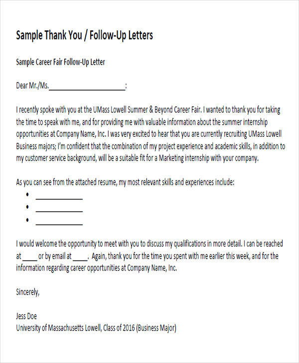 sample thank you service letter