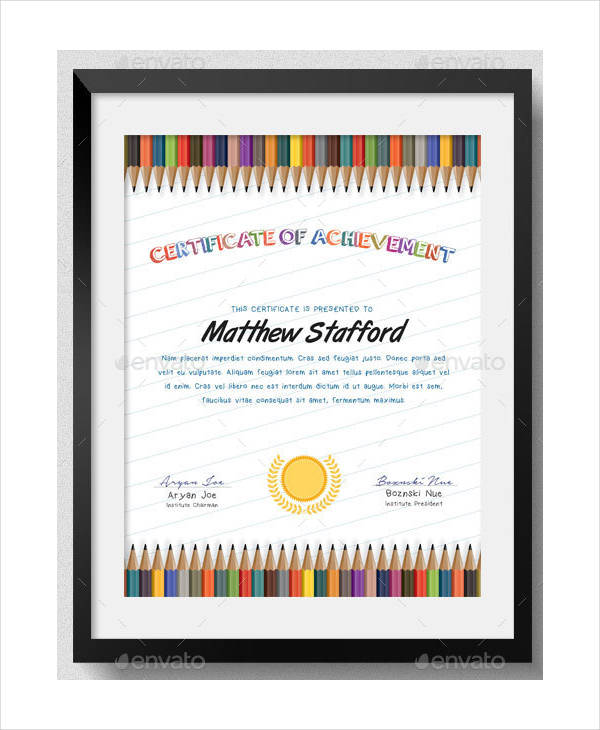 school appreciation certificate example